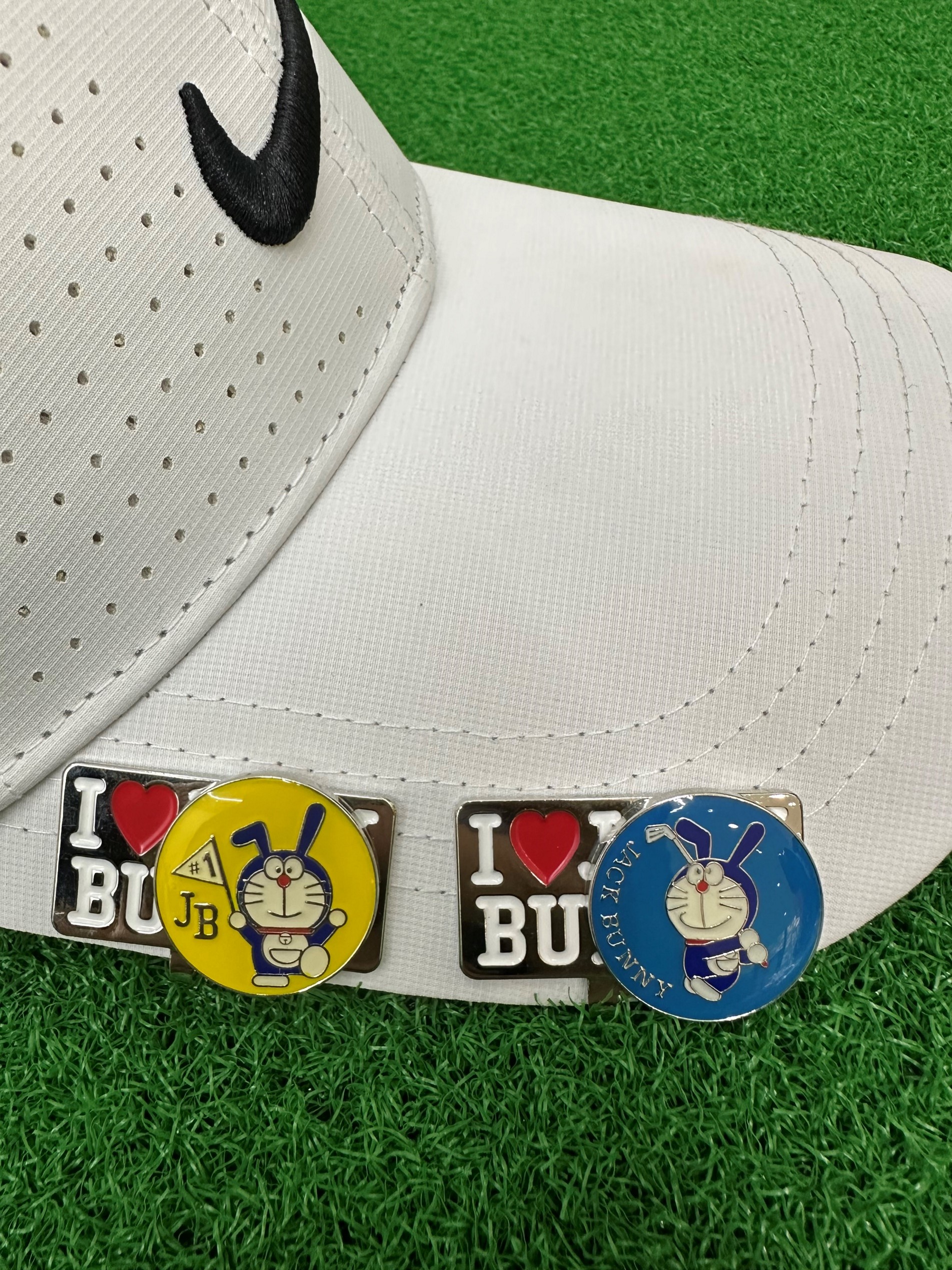磁吸果岭标高尔夫帽夹马克mark 机器猫 合金材质