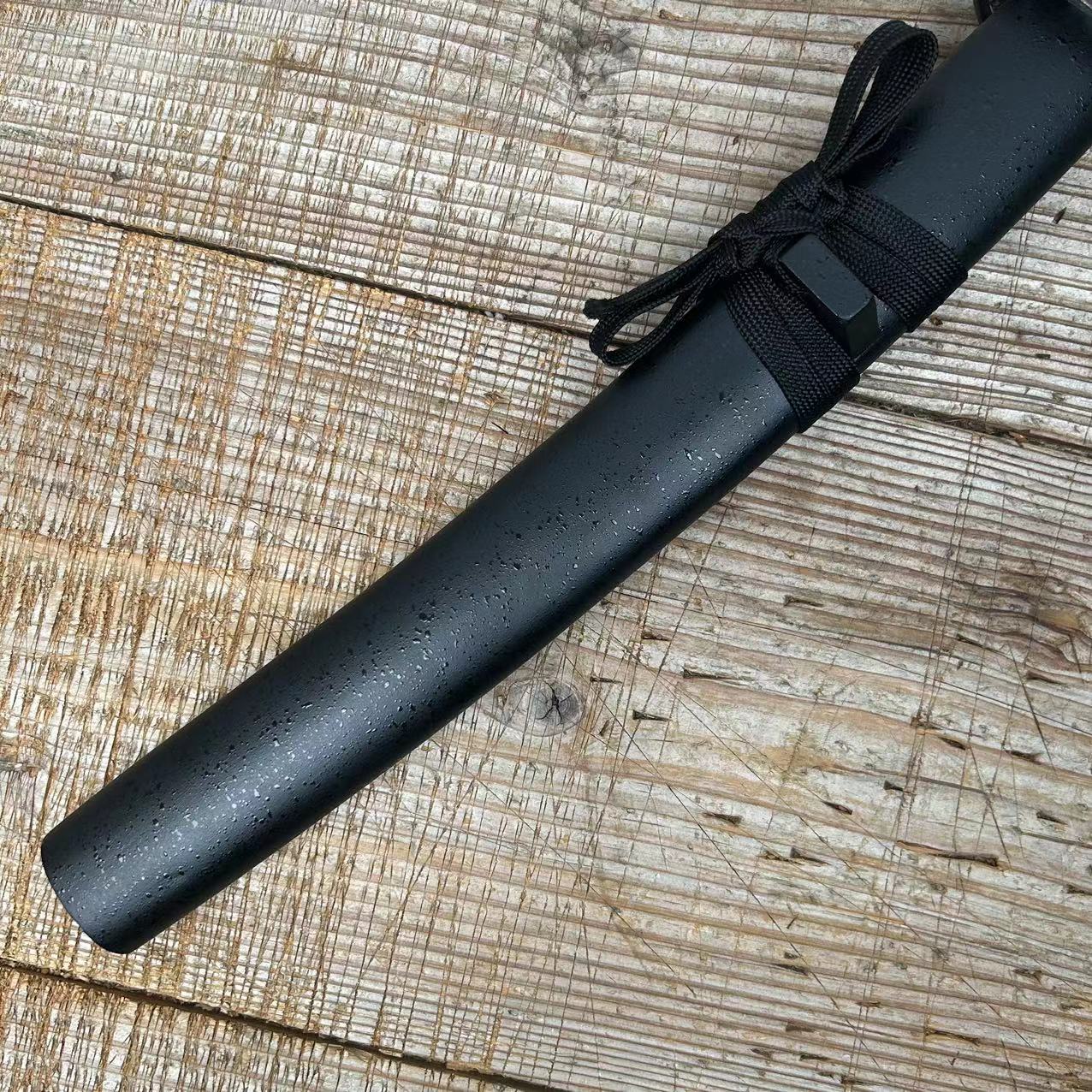 短款实木雨点漆刀鞘武士专用