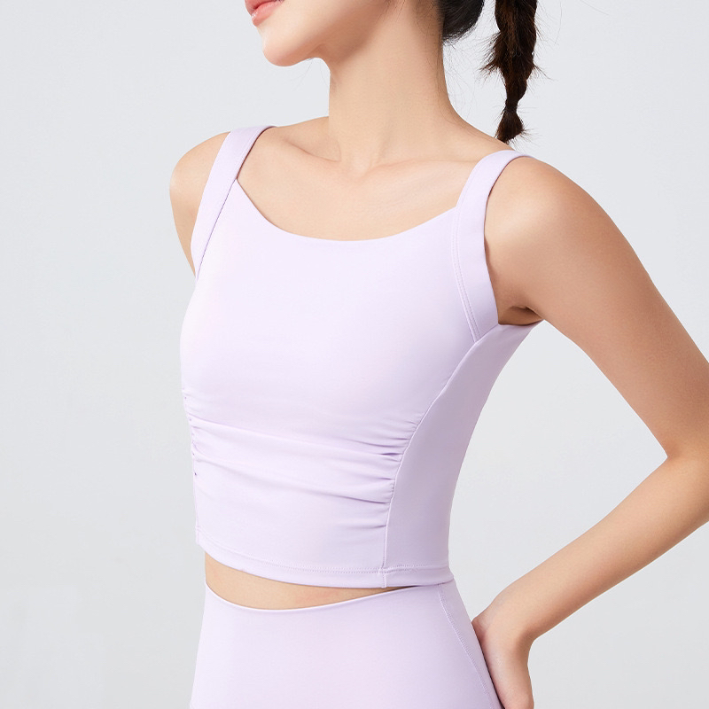 大码运动内衣女跑步防震高强度一体式健身胖mm聚拢瑜伽服-2430