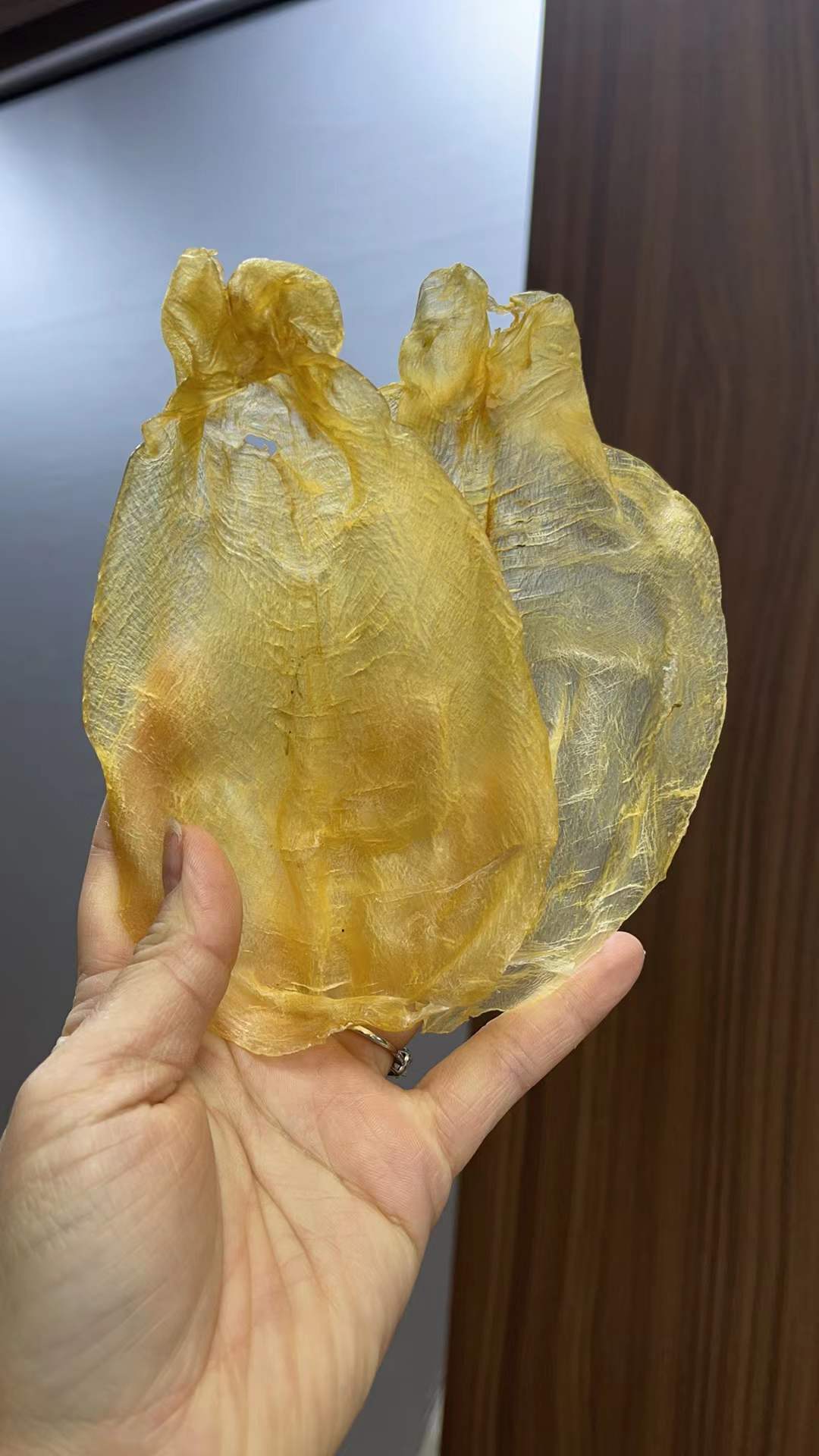 泽娜 野生蜘蛛胶片 爽口厚肉鱼胶 100头左右