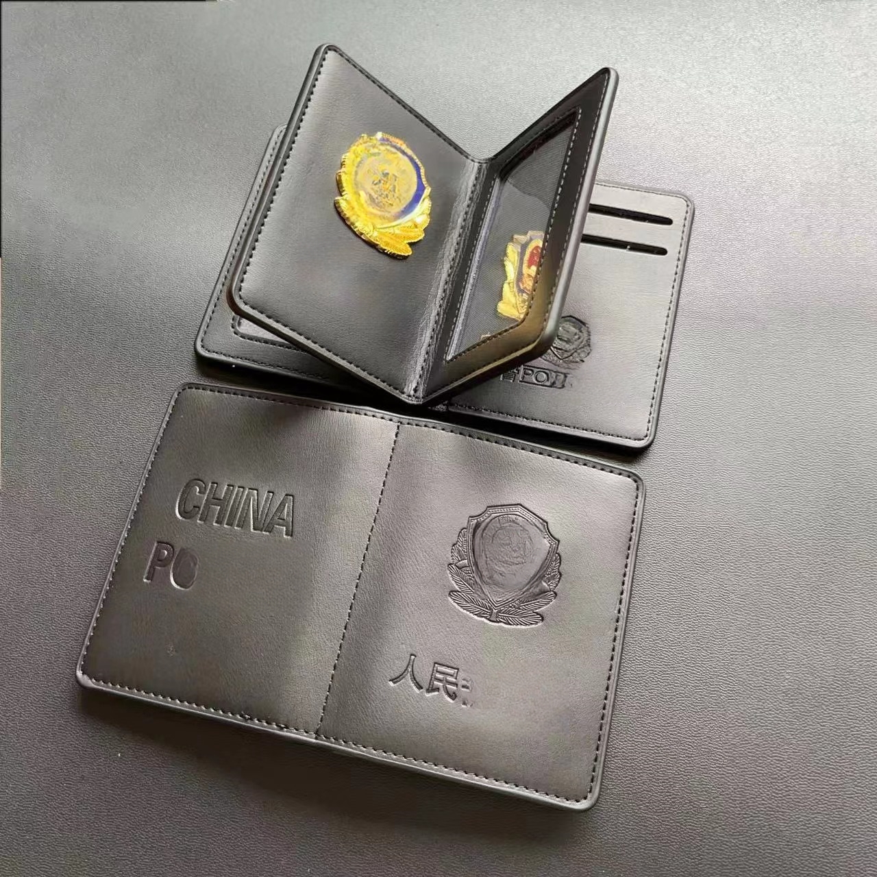 单位商务多卡位工作证件套卡套卡包保护套证件套真皮证件夹手包套