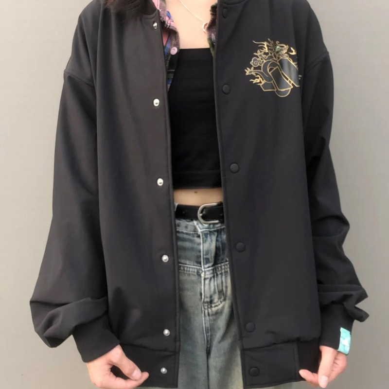 Adidas阿迪达斯正品男女春秋龙年新年款百搭棒球服夹克外套JE3501