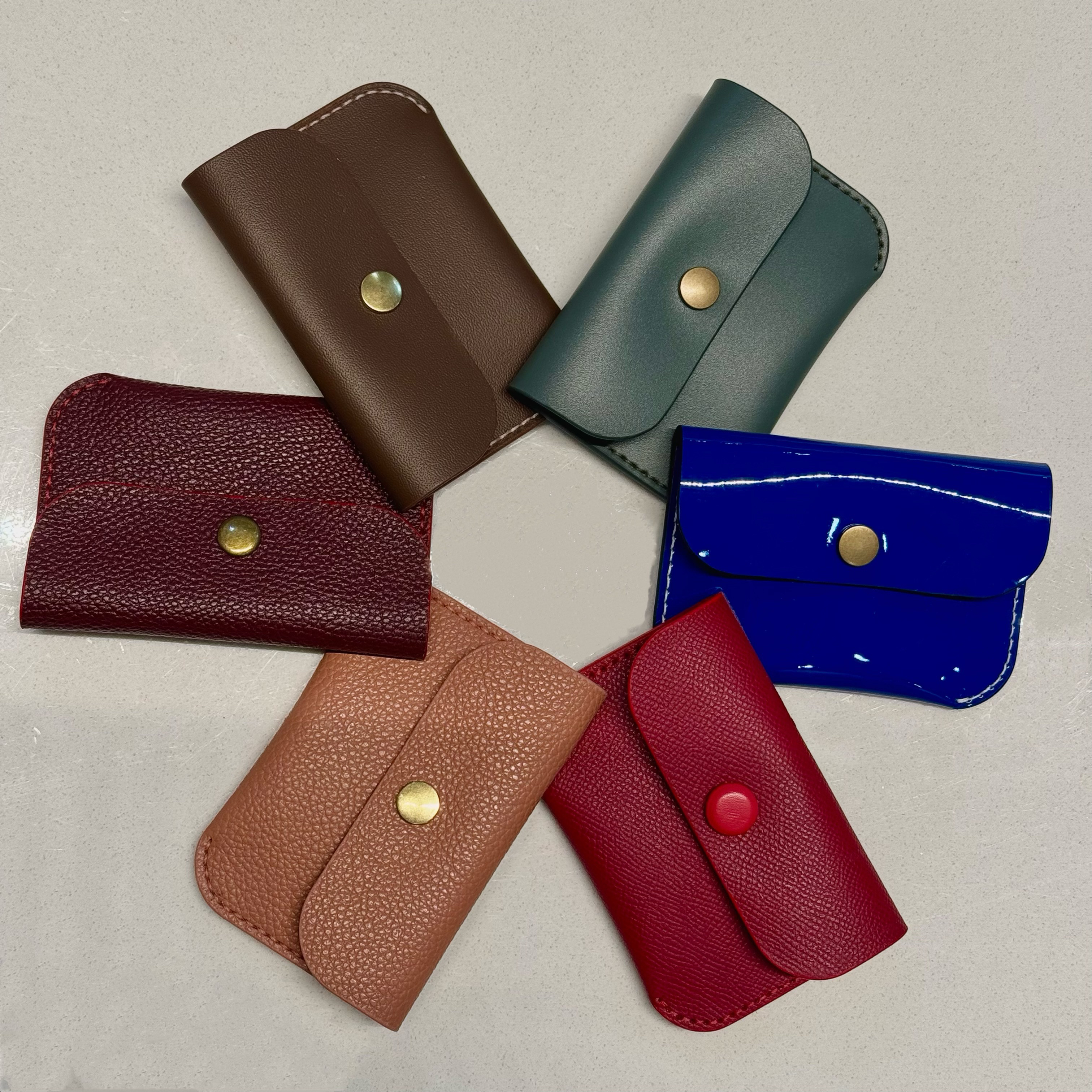 【三莳蓝】手工真皮卡包