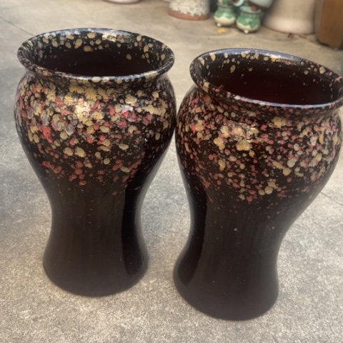 红陶彩两个口径15高度27