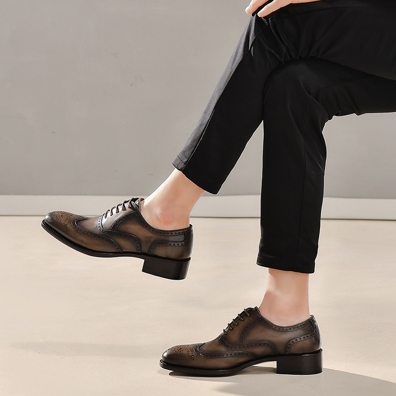 【MB美帮定制】手工皮鞋男士高端百搭真皮气质时装定制改色时尚