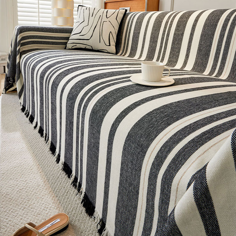 奶油风沙发盖布四季通用沙发垫子万能全盖扶手盖巾防滑防猫抓座垫