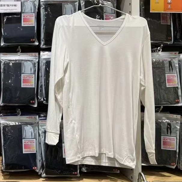 汗布V领长袖秋衣 所有品番都有 内搭好品