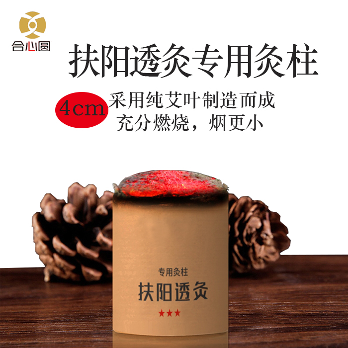 扶阳透灸艾柱4*5cm加粗三年陈艾手工灸柱艾条纯艾绒草叶艾灸家用
