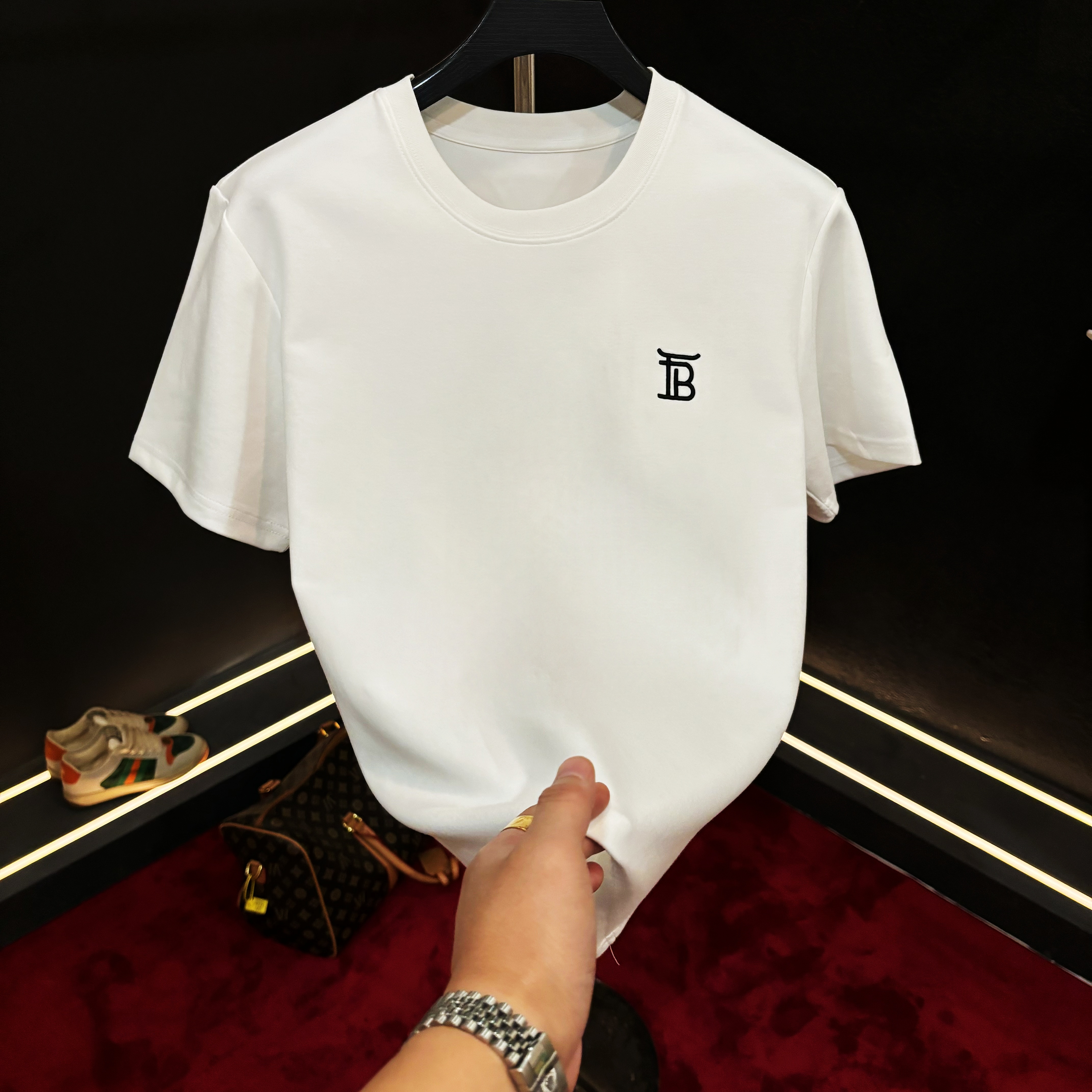 【阳总专属】早秋设计师定制款潮流修身短袖轻奢时尚百搭简约休闲