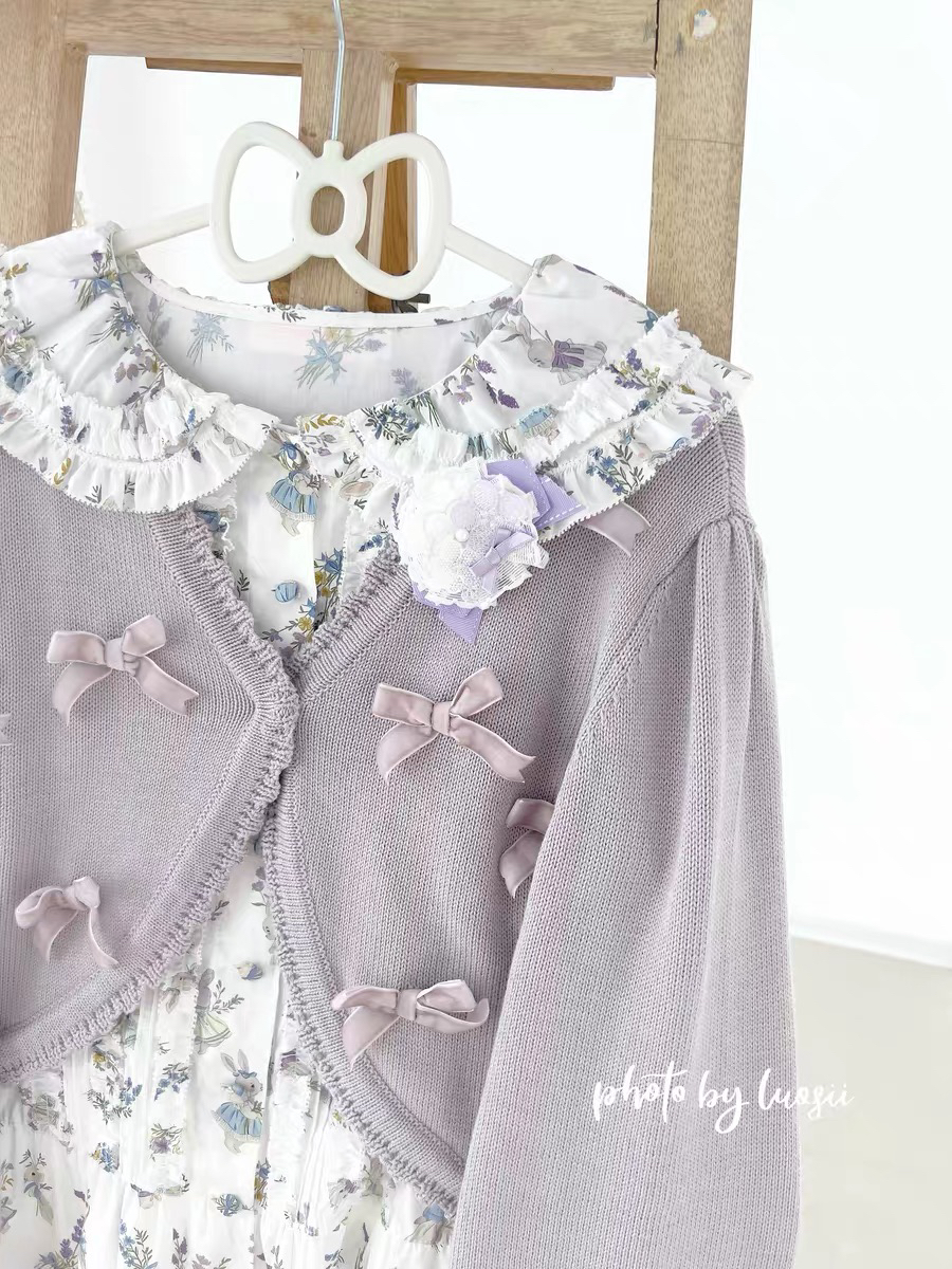 【花雾】Lolita短款毛衣开衫外套洛丽塔