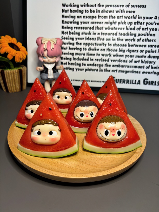 玩具摆件手办潮玩盲盒改娃摆件挂件树脂黏土乐器皮牌萌粒手作萌粒