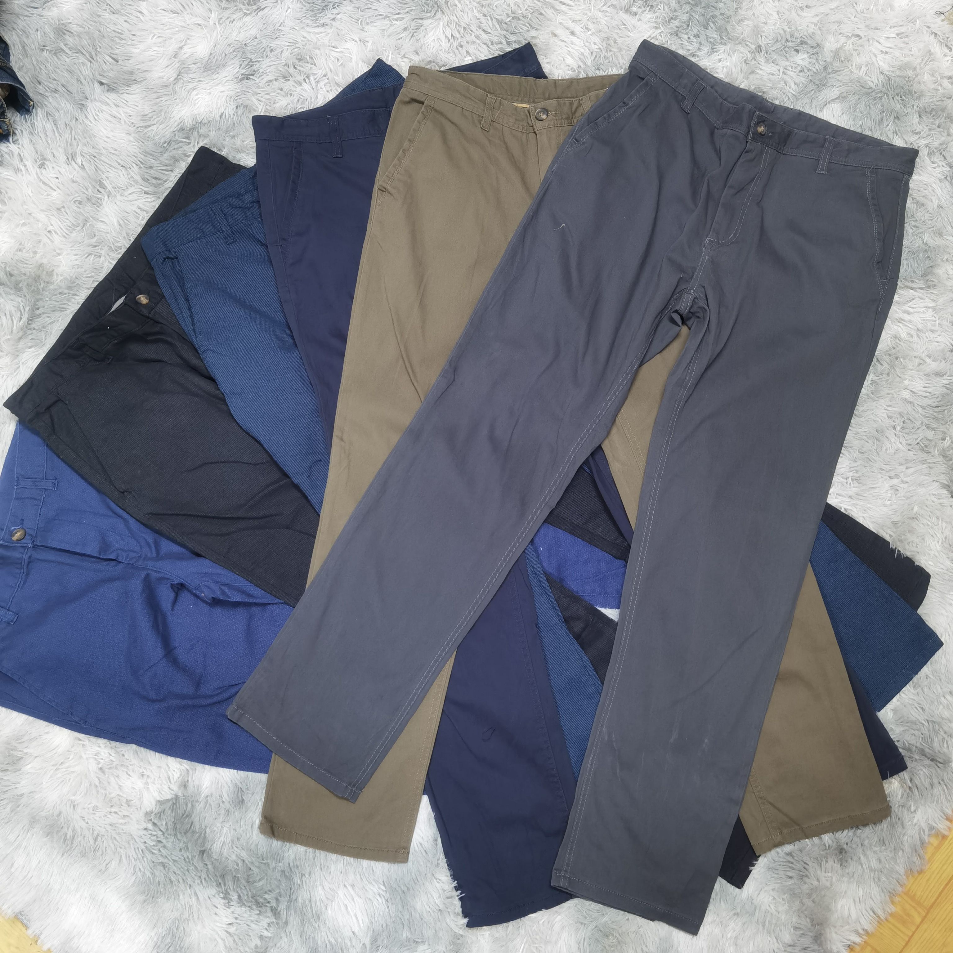 哦斯丁水洗男士春秋款微弹直筒轻商务休闲百搭纯色长裤男裤裤子