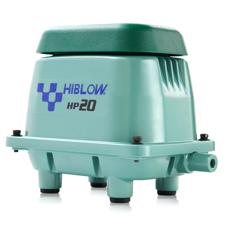 低噪音鱼池增氧泵HIBLOW海宝绿龟氧气泵增氧机冲氧泵HP40/60/80