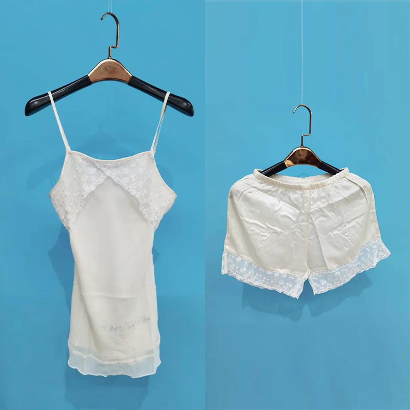 真丝吊带女白色桑蚕丝夏打底内搭真丝缎面上衣性感吊带睡裙打底衫