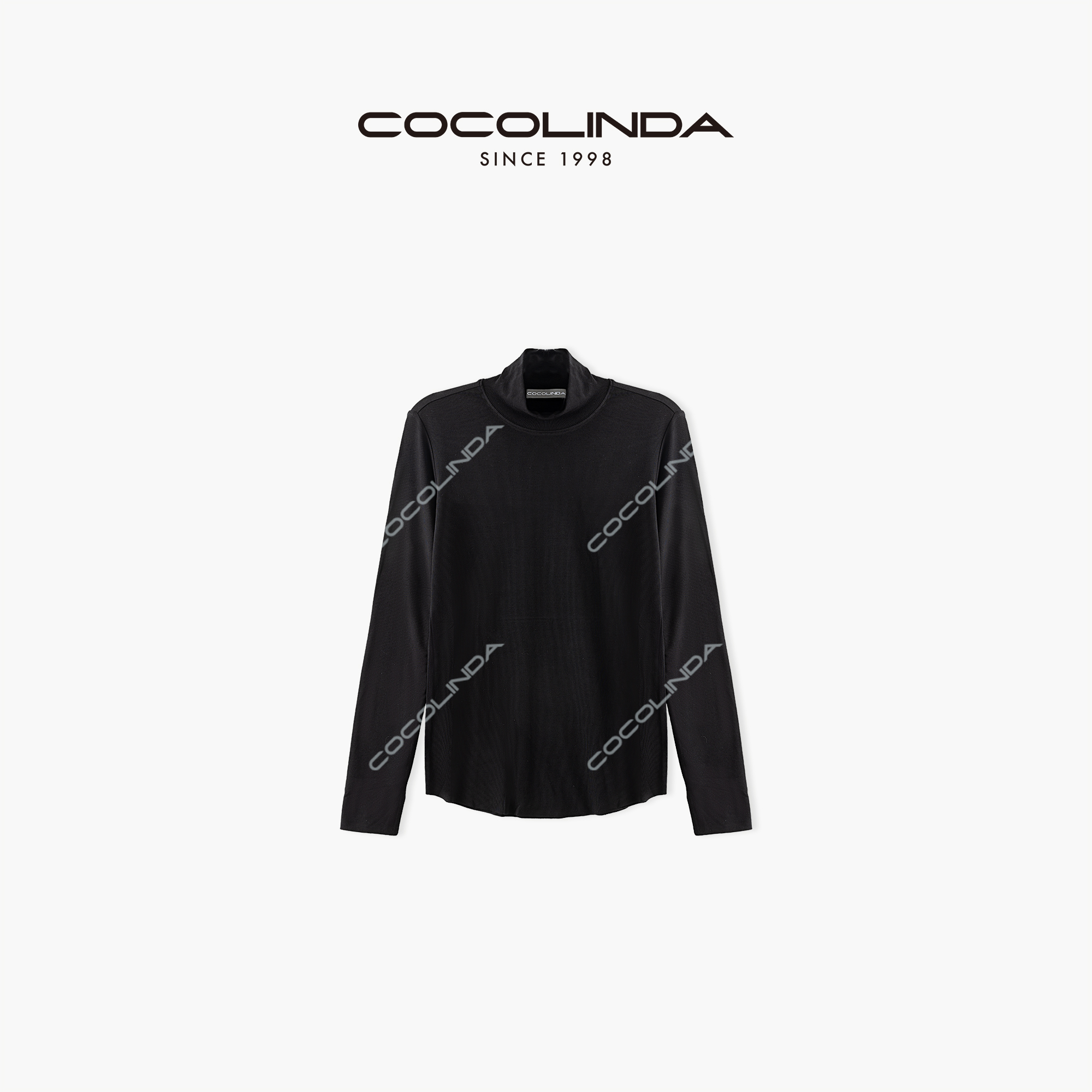 COCOLINDA| 270g高克重弹丝紧密素纹长袖打底T2553