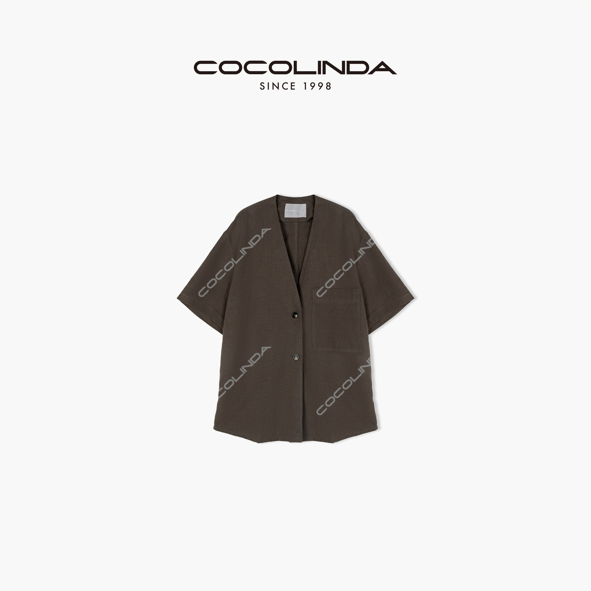 | 日系棉麻百搭时尚衬衫开衫 S1732