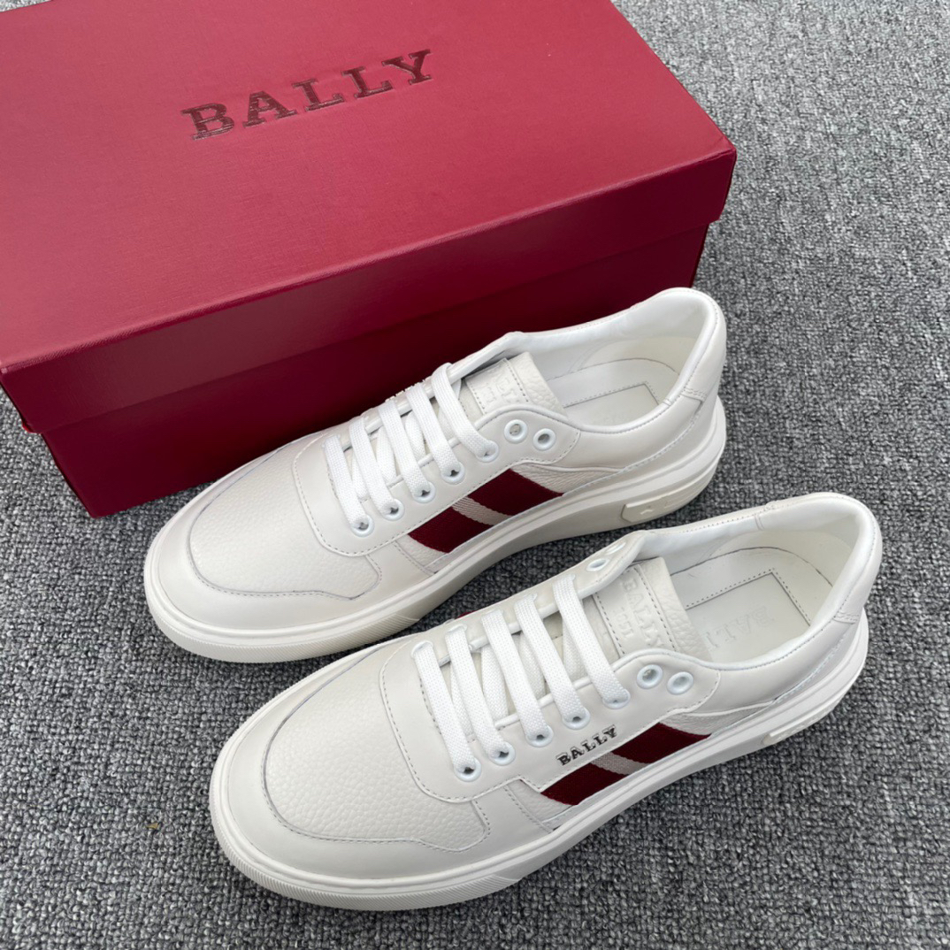 代购Bally/巴利男鞋新款小白鞋厚底板鞋运动鞋驾车鞋百搭男士低帮