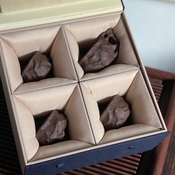 原创全手工太湖石套杯（4只）定制