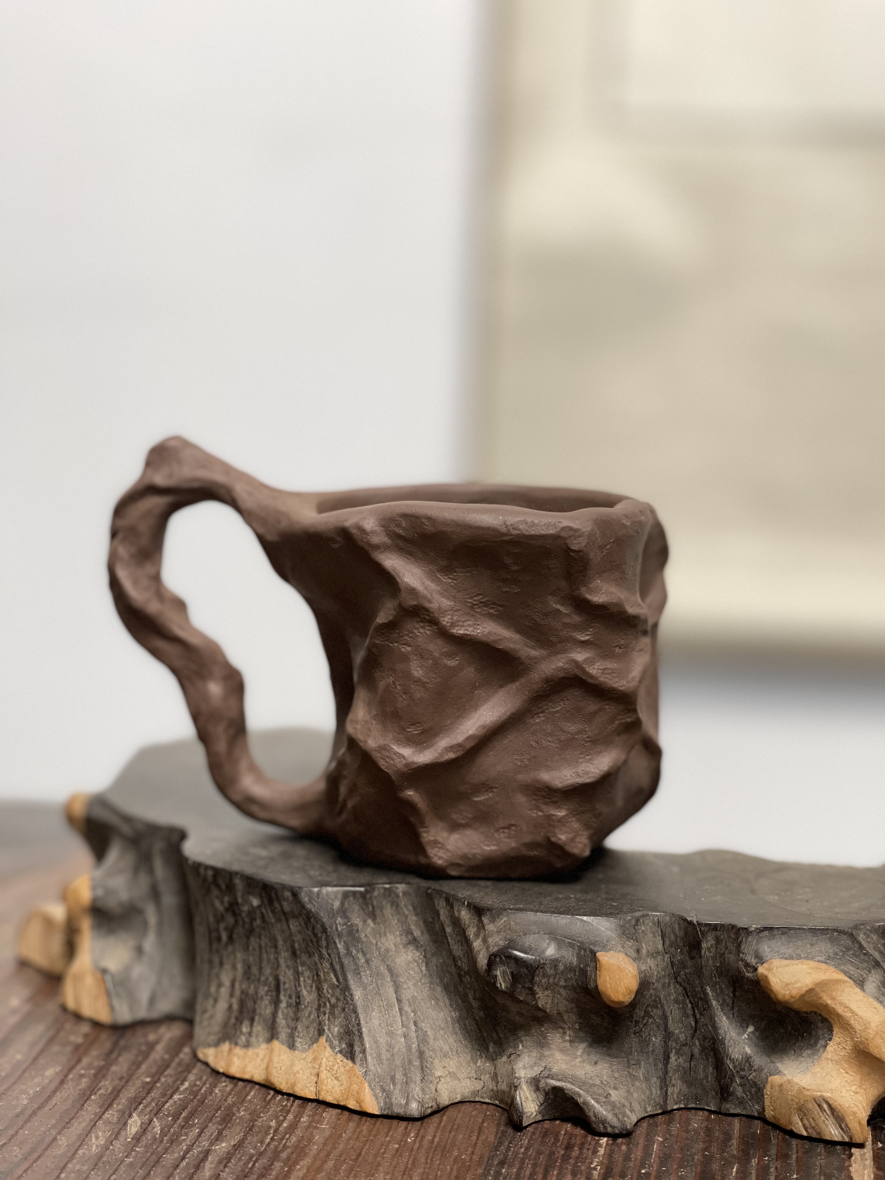 原创全手工太湖石主人杯《傲》