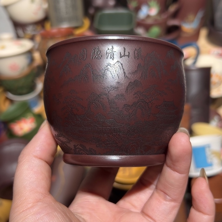 紫砂茶杯宜兴紫砂主人杯