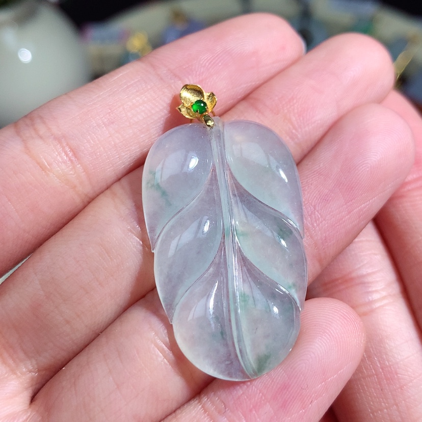 【闪购商品】翡翠颈饰18K金镶嵌
