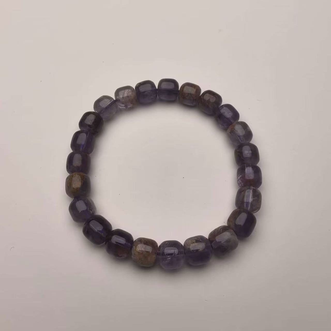 非金属珐琅手链 紫色的素珠单圈百搭款211-310