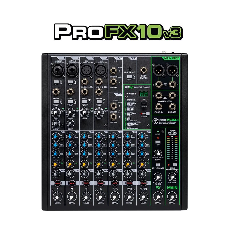 美技ProFX10/12/V3直播k歌专业调音台声卡录音室（拆封不支持退货）