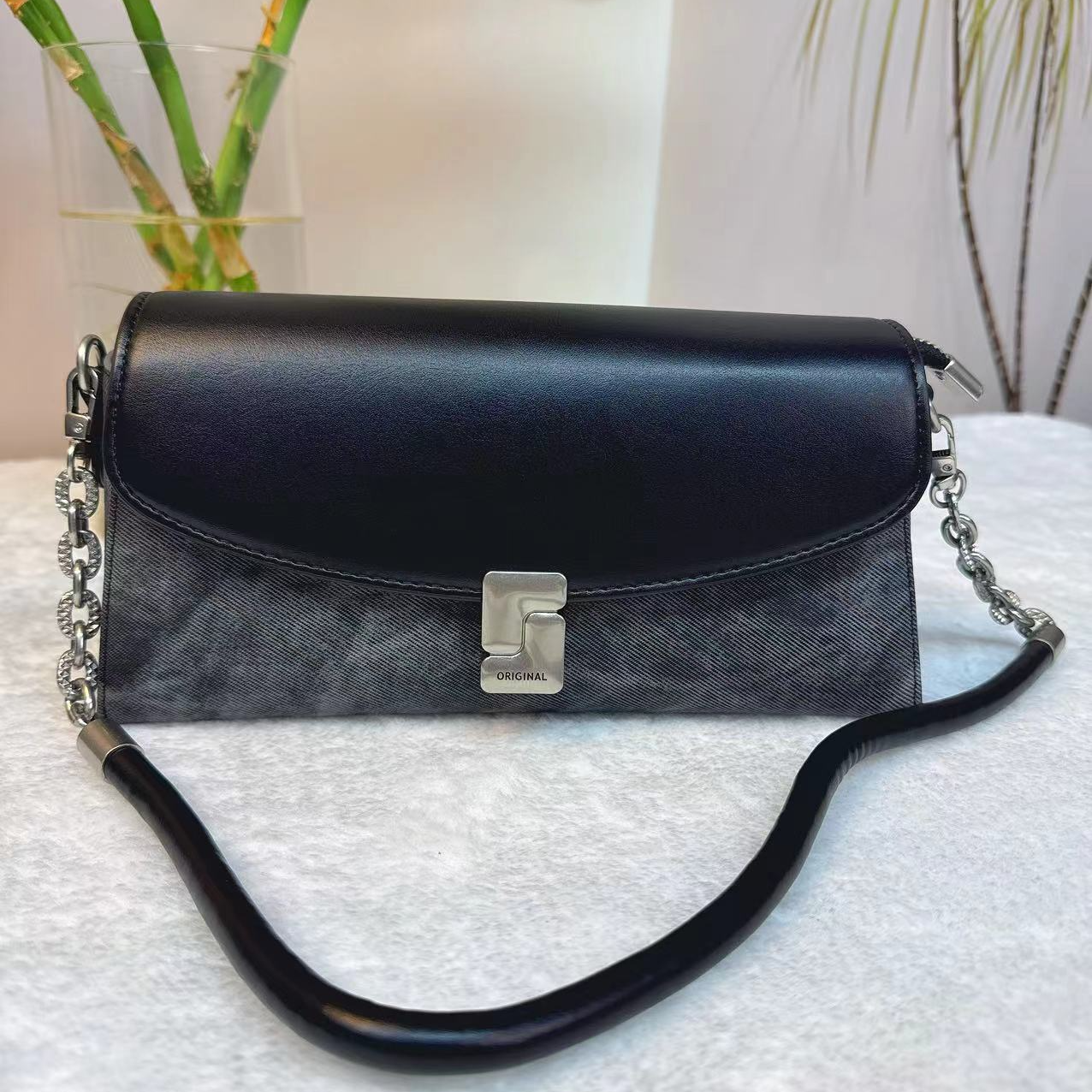 经典斜跨链条包时尚轻奢百搭潮流单肩黑色女士休闲斜挎包包小众