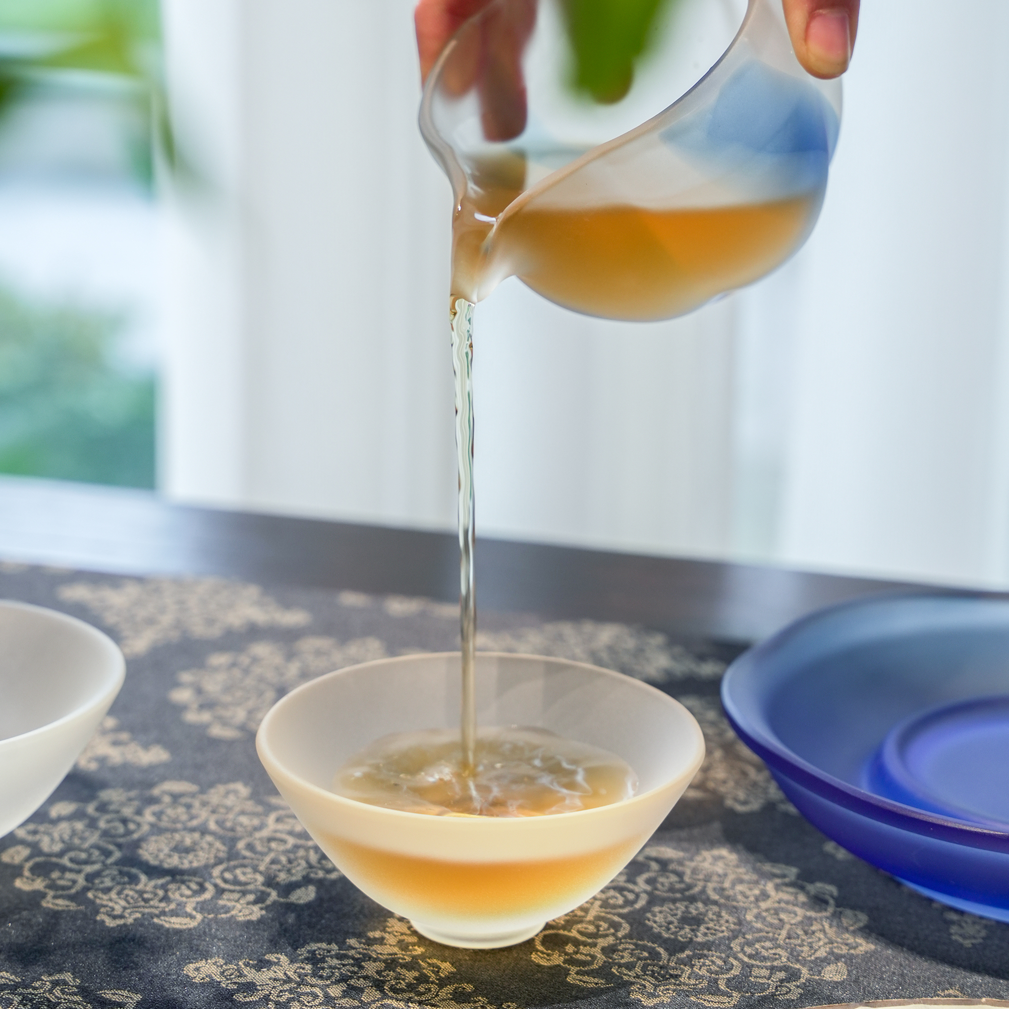 KANPURA/卡普拉禅意茶杯透明白