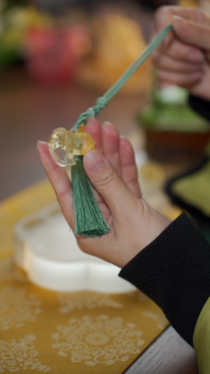 【闪购商品】琉璃35号大象车挂