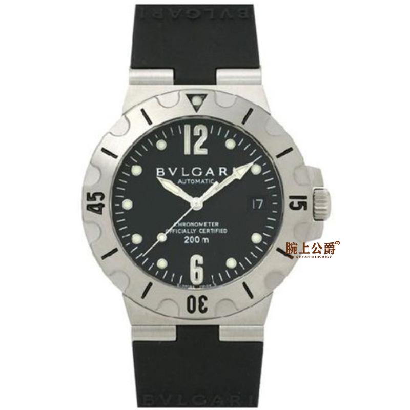 95新 BVLGARI/宝格丽 男表系列/单表/表径38mm/参考公价50000