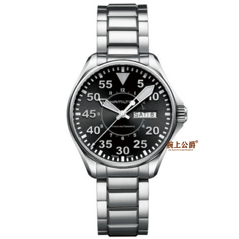 95新 Hamilton/汉米尔顿 卡其航空/单表/表径38mm/公价7500