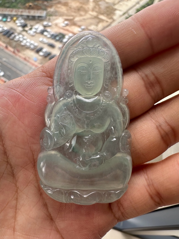 缅甸a货翡翠观音