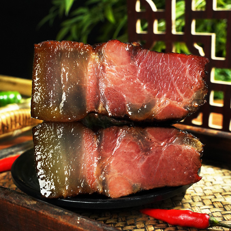 【腊前腿肉】湖南柴火米糠正宗烟熏重量以直播现称为准