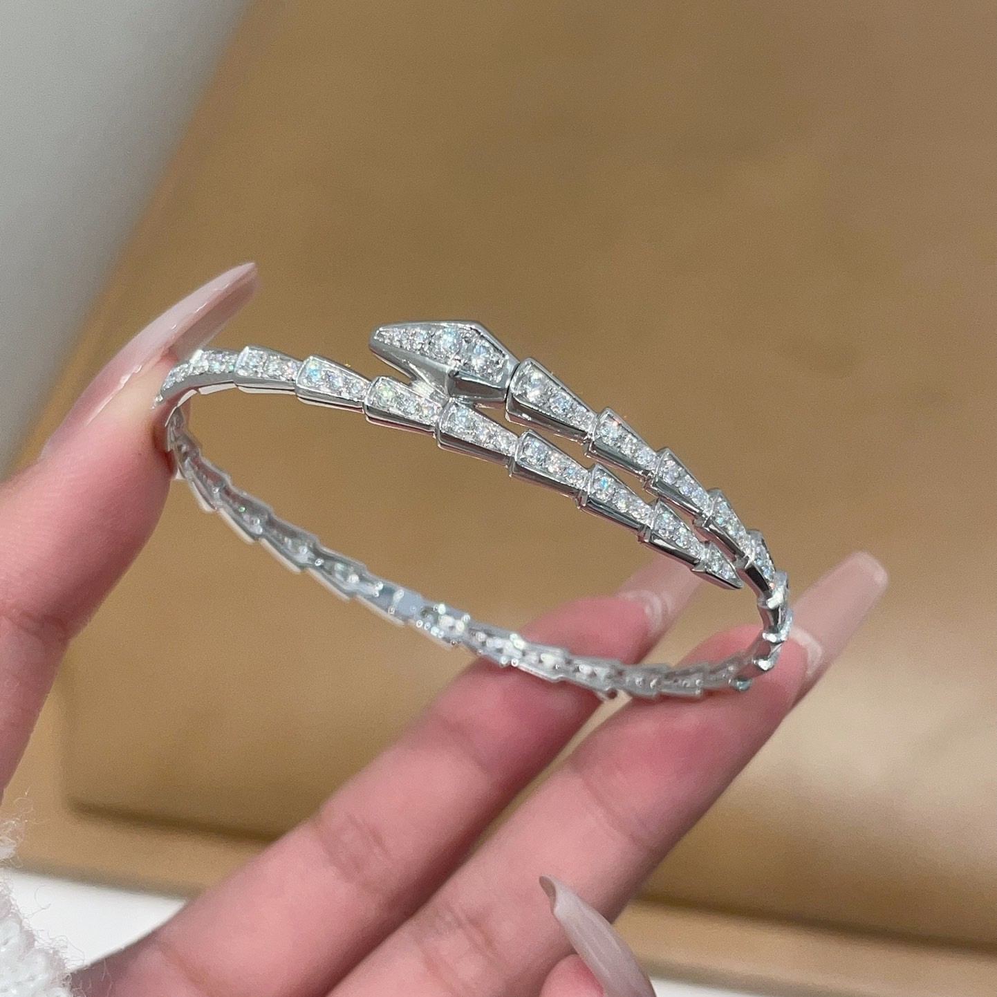 铂金手镯莫桑 PT950