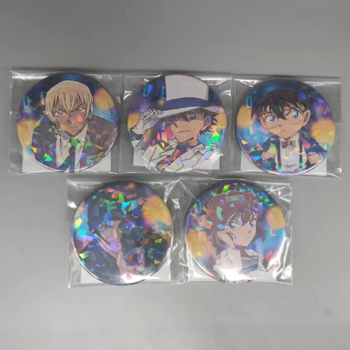 名侦探柯南 Citylights  全息反光吧唧