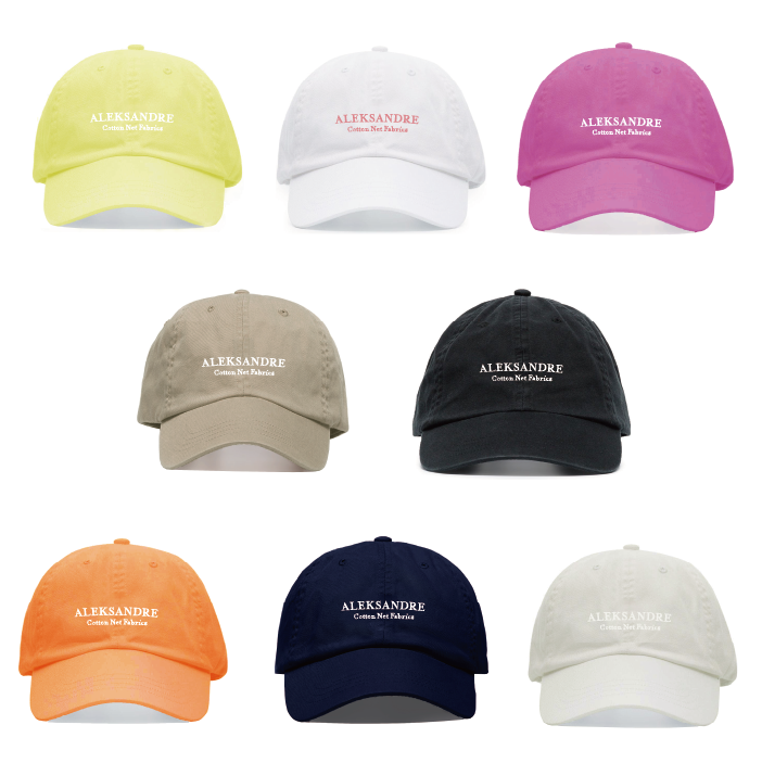 Aleksandre 棉宝 “南法” 满分精梳棉Logo刺绣棒球帽