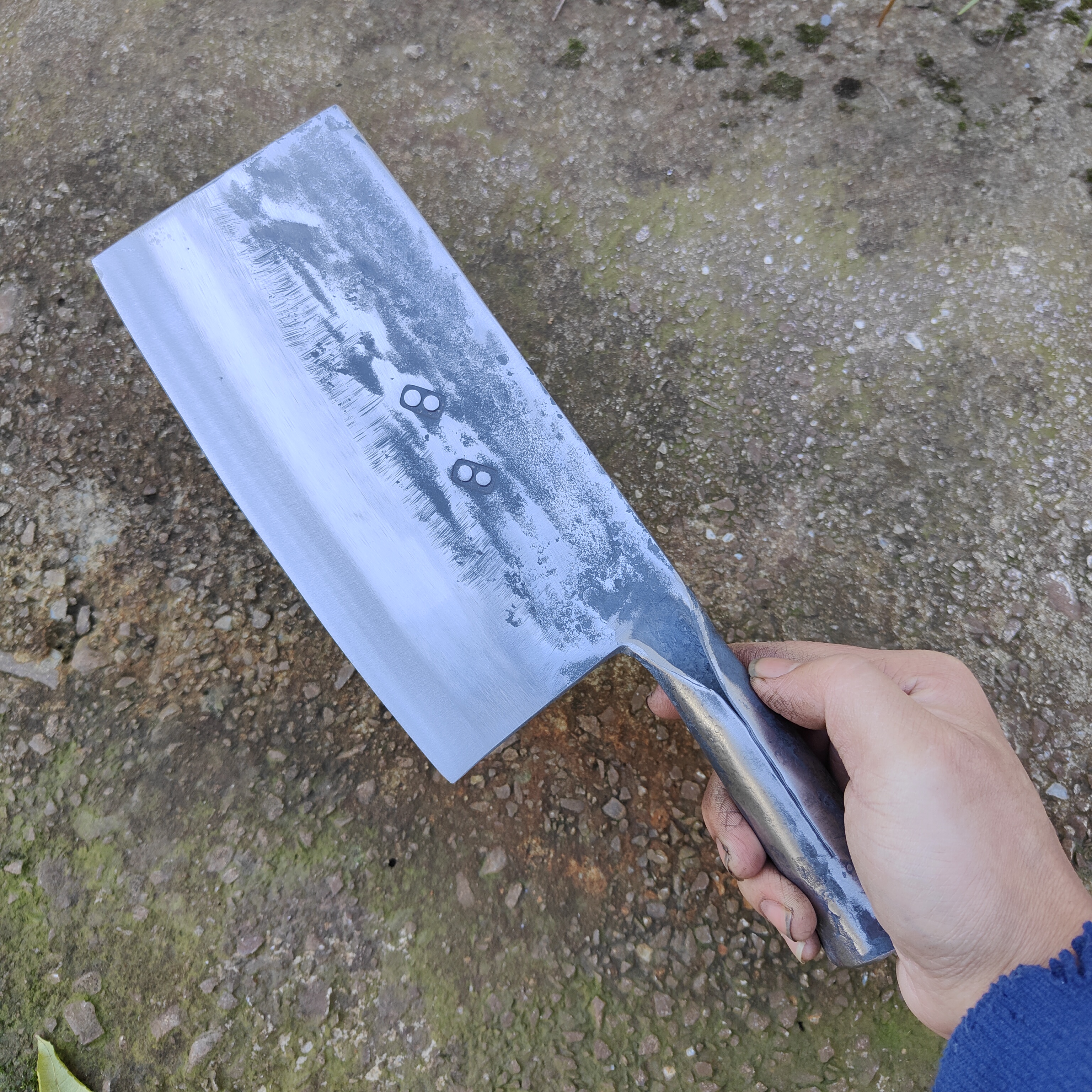 弹簧钢锻打1.5斤砍切两用刀