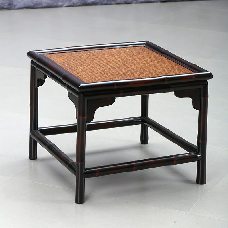 仿古围炉煮茶竹方桌筇竹家具红竹茶几家用小茶台新中式茶桌椅