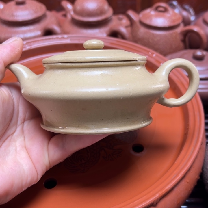 紫砂茶壶宜兴原矿本绿御皇段