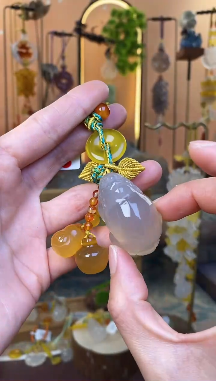【闪购商品】玛瑙车挂未镶嵌YG004