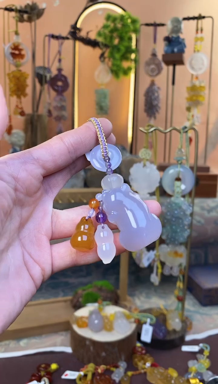 【闪购商品】玛瑙车挂未镶嵌YG014