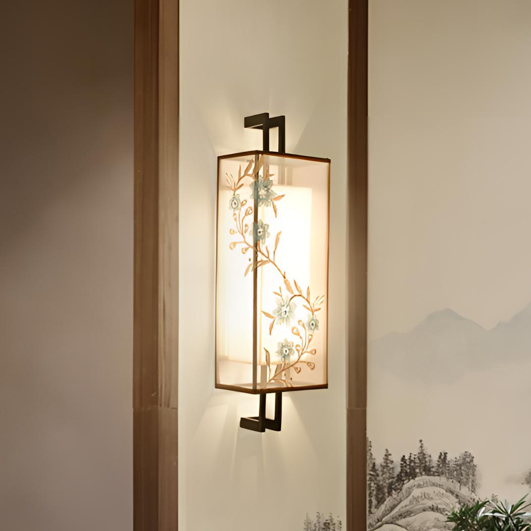 新中式酒店复古刺绣国风客厅简约禅意古典书房壁灯走廊餐厅