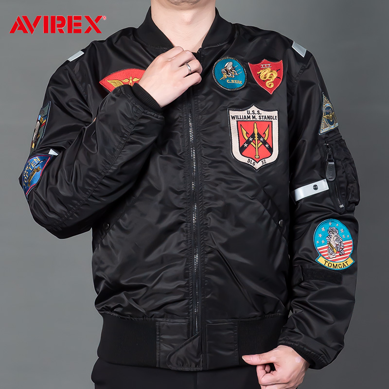 【黛德安】AVIREX飞行夹克摩托车骑行服机车赛车服男休闲防摔四季夏