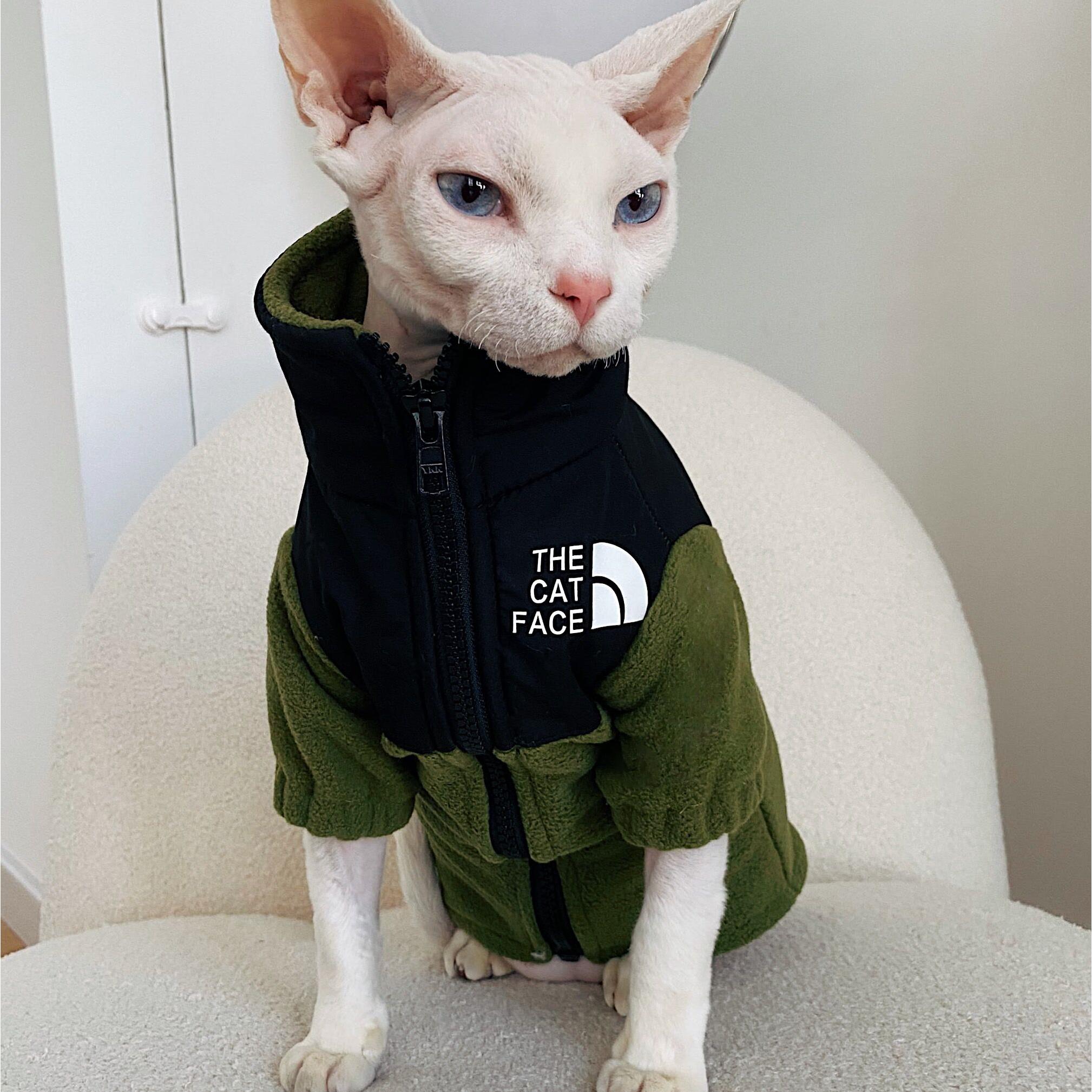 PHYNX PLANET 斯芬克斯德文无毛猫衣服潮冬季新款保暖宠物猫衣服