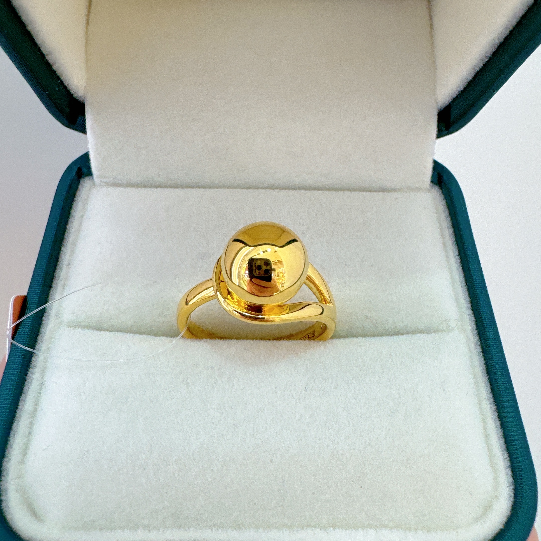 6020 足金戒指 5D无氢精品工艺掌上明珠戒指简约大气戒指