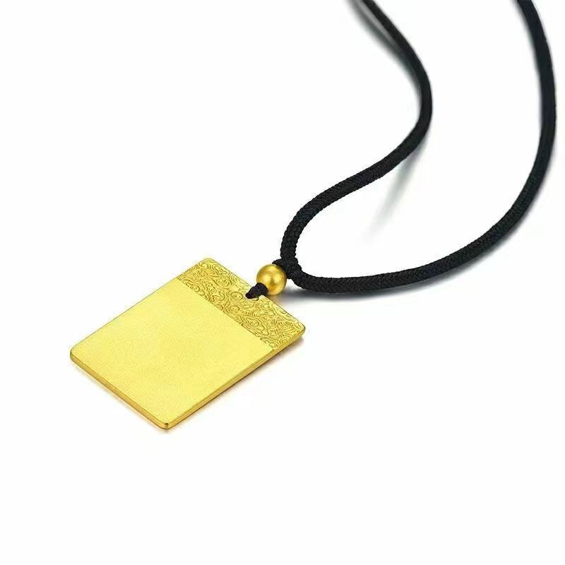 铜合金吊坠 铜合金【祥云无事牌吊坠】简约   时尚 平安无事 素款