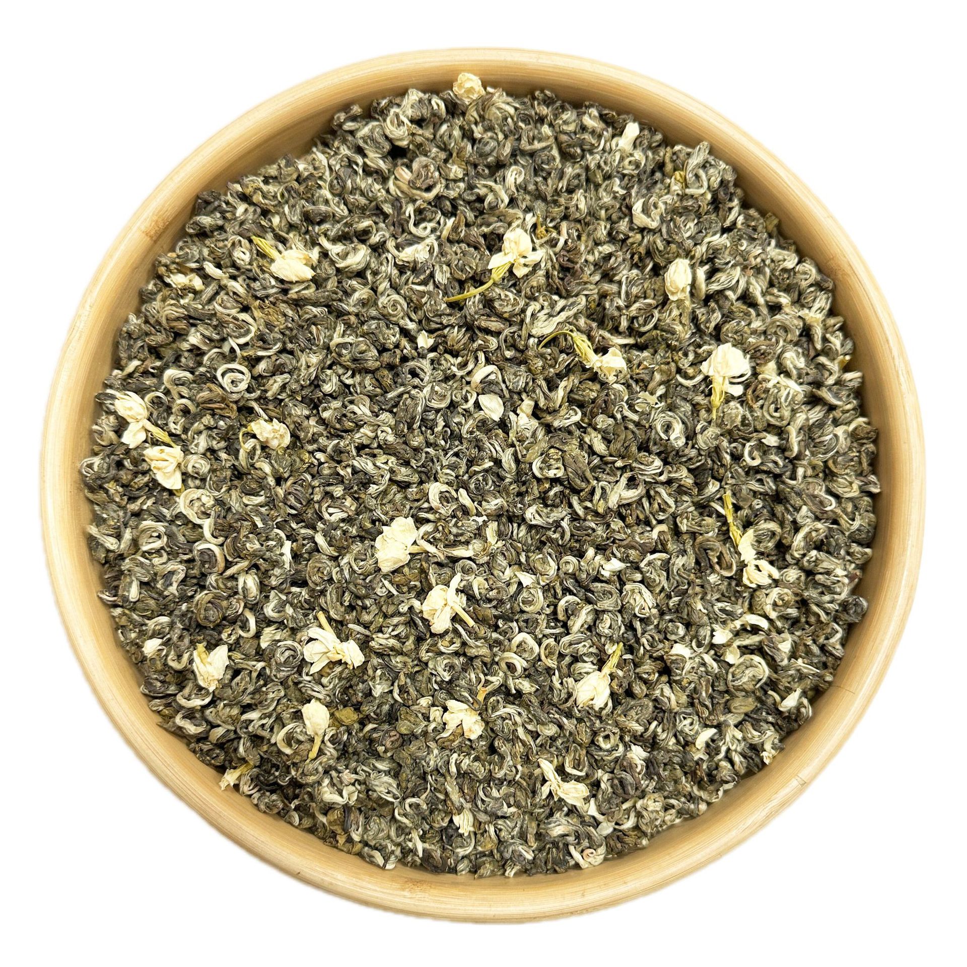 茉莉花茶茉莉雪螺2025年新茶广西横县浓香型茉莉花茶