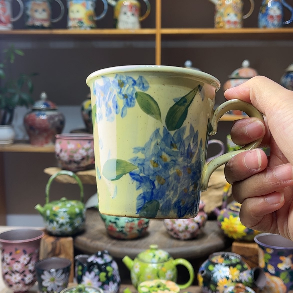 【闪购商品】瓷片136 手工手绘釉下彩