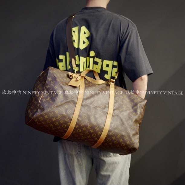 95新 LouisVuitton/路易威登 travelland大号手提斜挎男士旅行包